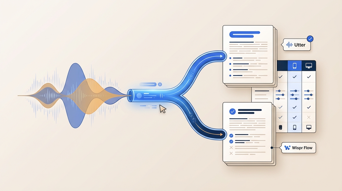 Utter vs Wispr Flow: Which Voice Dictation Tool Fits Your Workflow?